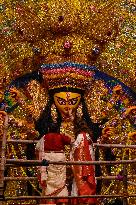 Last Day Of Durga Puja Festivities In Kolkata.