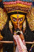 Last Day Of Durga Puja Festivities In Kolkata.