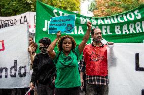 Demonstration In Madrid To Denounce Rent Prices