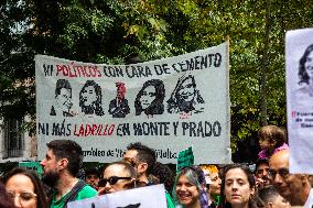 Demonstration In Madrid To Denounce Rent Prices