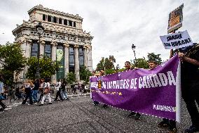 Demonstration In Madrid To Denounce Rent Prices