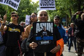 Demonstration In Madrid To Denounce Rent Prices