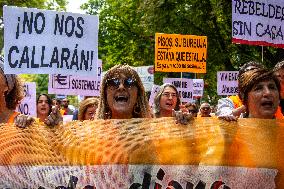 Demonstration In Madrid To Denounce Rent Prices