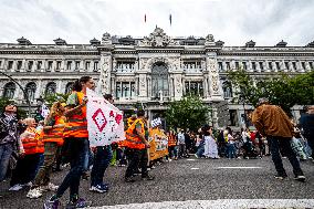 Demonstration In Madrid To Denounce Rent Prices