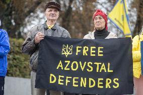 Protest Demanding To Free Ukrainian War Prisoners