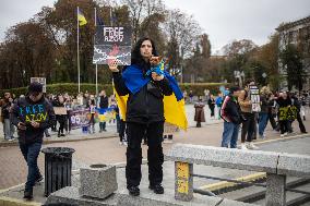 Protest Demanding To Free Ukrainian War Prisoners