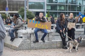 Protest Demanding To Free Ukrainian War Prisoners