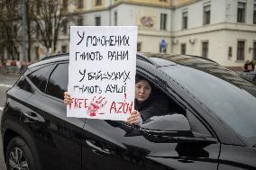 Protest Demanding To Free Ukrainian War Prisoners