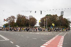 Protest Demanding To Free Ukrainian War Prisoners