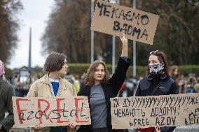 Protest Demanding To Free Ukrainian War Prisoners