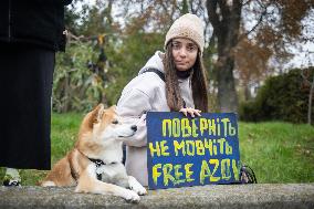 Protest Demanding To Free Ukrainian War Prisoners