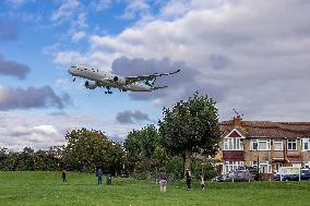 Cathay Pacific Airbus A350 Landing