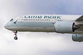 Cathay Pacific Airbus A350 Landing