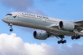 Cathay Pacific Airbus A350 Landing