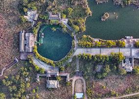 Qiachuan Wetland in The Yellow River in Weinan