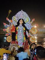 Durga Idol Immersion On Dashami