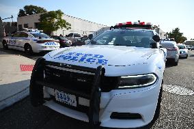 NYPD Police Vehicles In Brooklyn New York