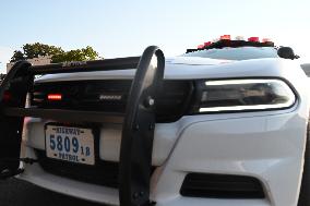 NYPD Police Vehicles In Brooklyn New York