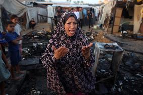 Aftermath of Israeli Airstrike in Gaza, Palestine