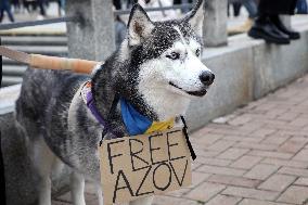 Regular rally in support of Ukrainian POWs in Kyiv