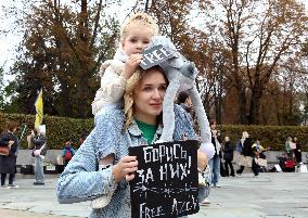 Regular rally in support of Ukrainian POWs in Kyiv