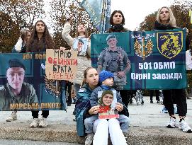 Regular rally in support of Ukrainian POWs in Kyiv