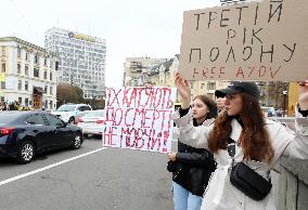 Regular rally in support of Ukrainian POWs in Kyiv