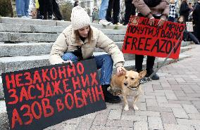 Regular rally in support of Ukrainian POWs in Kyiv