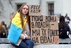 Regular rally in support of Ukrainian POWs in Kyiv