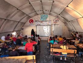 Schools In Refugee Camps In Aleppo