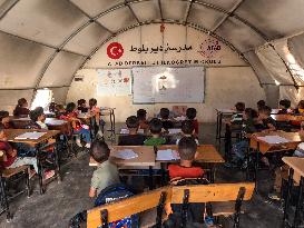 Schools In Refugee Camps In Aleppo