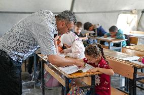 Schools In Refugee Camps In Aleppo