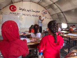 Schools In Refugee Camps In Aleppo