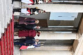 Belgian Royal Couple Received At Elysee - Paris