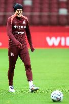 Team Poland before UEFA Nations League match against Croatia