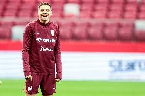 Team Poland before UEFA Nations League match against Croatia