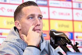 Team Poland before UEFA Nations League match against Croatia