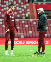 Team Poland before UEFA Nations League match against Croatia