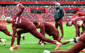 Team Poland before UEFA Nations League match against Croatia