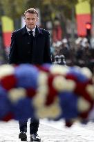 Belgian Royal Couple Attend A Ceremony At The Arc De Triomphe - Paris