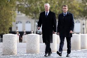 Belgian Royal Couple Attend A Ceremony At The Arc De Triomphe - Paris