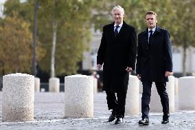 Belgian Royal Couple Attend A Ceremony At The Arc De Triomphe - Paris