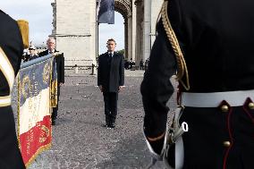 Belgian Royal Couple Attend A Ceremony At The Arc De Triomphe - Paris