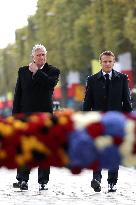 Belgian Royal Couple Attend A Ceremony At The Arc De Triomphe - Paris