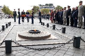 Belgian Royal Couple Attend A Ceremony At The Arc De Triomphe - Paris