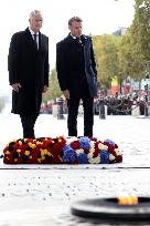 Belgian Royal Couple Attend A Ceremony At The Arc De Triomphe - Paris