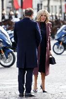 Belgian Royal Couple Attend A Ceremony At The Arc De Triomphe - Paris