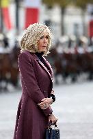 Belgian Royal Couple Attend A Ceremony At The Arc De Triomphe - Paris