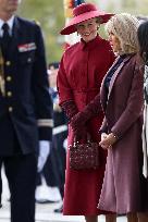 Belgian Royal Couple Attend A Ceremony At The Arc De Triomphe - Paris