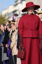 Belgian Royal Couple Attend A Ceremony At The Arc De Triomphe - Paris